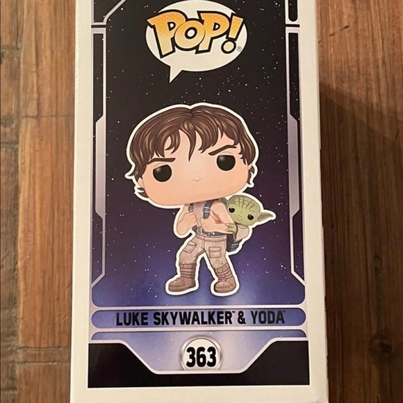 Funko Pop Star Wars 40th Anniversary Luke Training w Yoda NIB! w/ Protector! - Picture 6 of 8